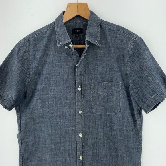 J. CREW Button Up Chambray Shirt - Picture 2 of 6
